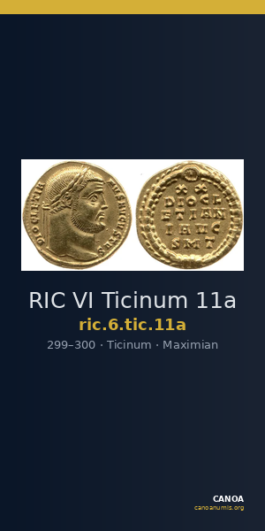 RIC VI Ticinum 11a — CANOA