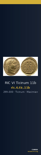 RIC VI Ticinum 11b — CANOA