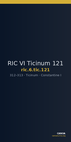 RIC VI Ticinum 121 — CANOA