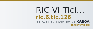 RIC VI Ticinum 126 — CANOA
