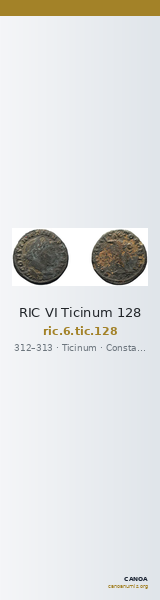 RIC VI Ticinum 128 — CANOA