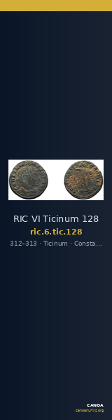 RIC VI Ticinum 128 — CANOA