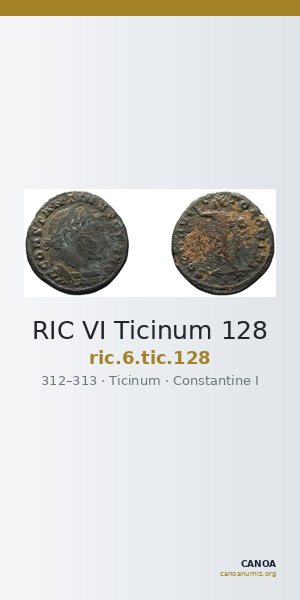 RIC VI Ticinum 128 — CANOA
