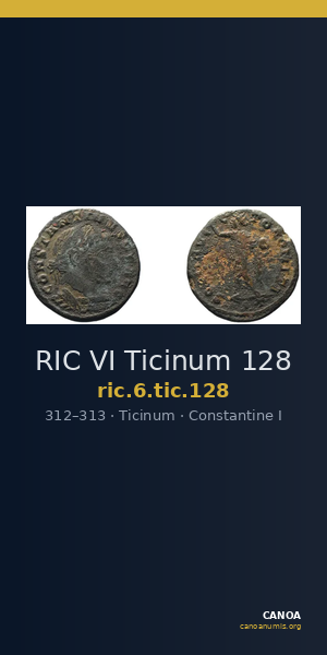 RIC VI Ticinum 128 — CANOA