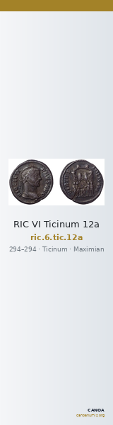 RIC VI Ticinum 12a — CANOA