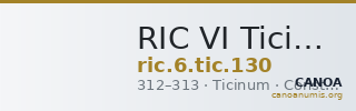 RIC VI Ticinum 130 — CANOA