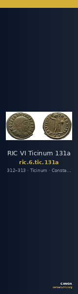 RIC VI Ticinum 131a — CANOA