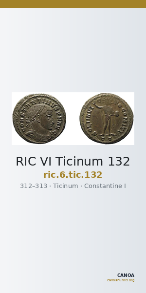 RIC VI Ticinum 132 — CANOA