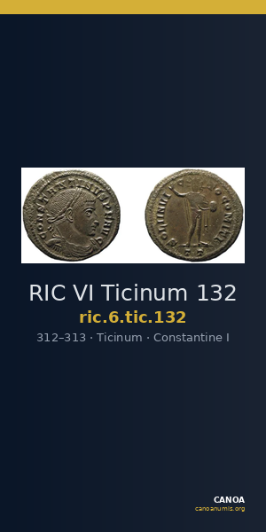 RIC VI Ticinum 132 — CANOA
