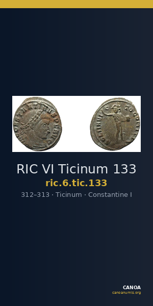 RIC VI Ticinum 133 — CANOA