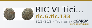 RIC VI Ticinum 133 — CANOA