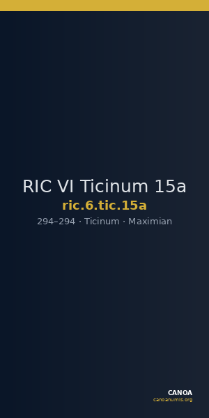 RIC VI Ticinum 15a — CANOA