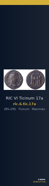 RIC VI Ticinum 17a — CANOA