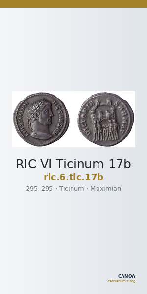 RIC VI Ticinum 17b — CANOA