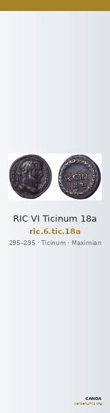 RIC VI Ticinum 18a — CANOA