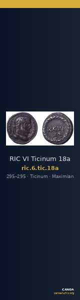RIC VI Ticinum 18a — CANOA