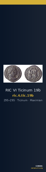 RIC VI Ticinum 19b — CANOA