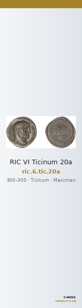 RIC VI Ticinum 20a — CANOA