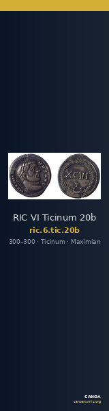 RIC VI Ticinum 20b — CANOA