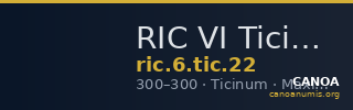 RIC VI Ticinum 22 — CANOA