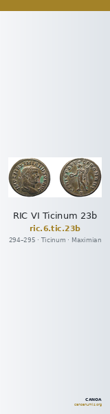 RIC VI Ticinum 23b — CANOA