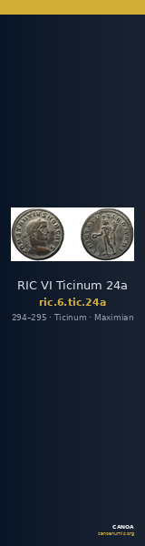 RIC VI Ticinum 24a — CANOA