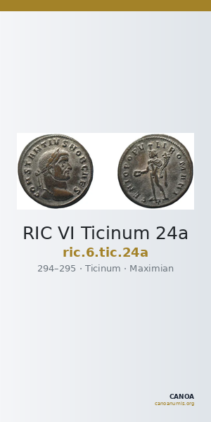 RIC VI Ticinum 24a — CANOA
