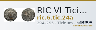 RIC VI Ticinum 24a — CANOA