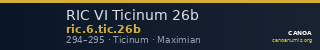 RIC VI Ticinum 26b — CANOA