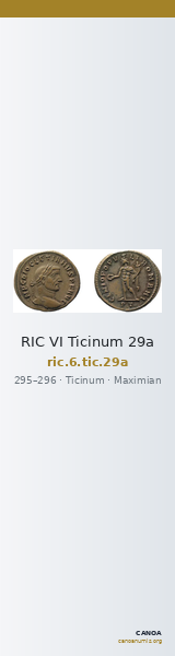 RIC VI Ticinum 29a — CANOA