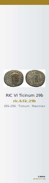 RIC VI Ticinum 29b — CANOA