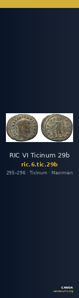 RIC VI Ticinum 29b — CANOA