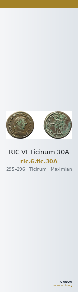 RIC VI Ticinum 30A — CANOA