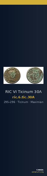 RIC VI Ticinum 30A — CANOA