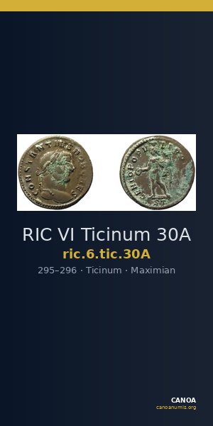 RIC VI Ticinum 30A — CANOA
