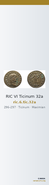 RIC VI Ticinum 32a — CANOA