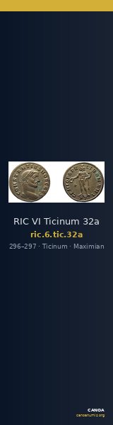 RIC VI Ticinum 32a — CANOA
