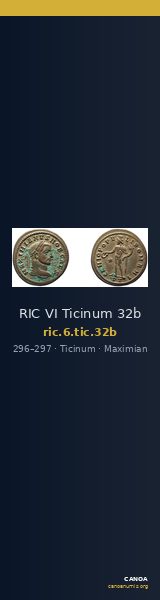 RIC VI Ticinum 32b — CANOA