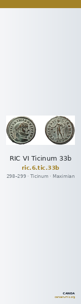 RIC VI Ticinum 33b — CANOA