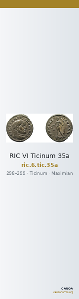 RIC VI Ticinum 35a — CANOA