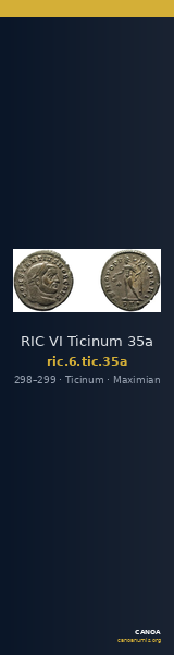 RIC VI Ticinum 35a — CANOA