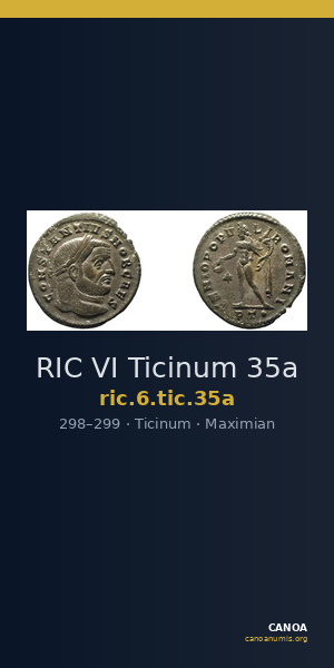 RIC VI Ticinum 35a — CANOA
