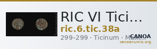 RIC VI Ticinum 38a — CANOA