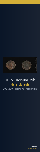 RIC VI Ticinum 39b — CANOA