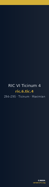 RIC VI Ticinum 4 — CANOA