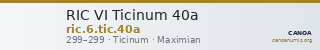 RIC VI Ticinum 40a — CANOA