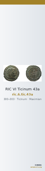 RIC VI Ticinum 43a — CANOA