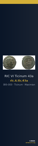 RIC VI Ticinum 43a — CANOA