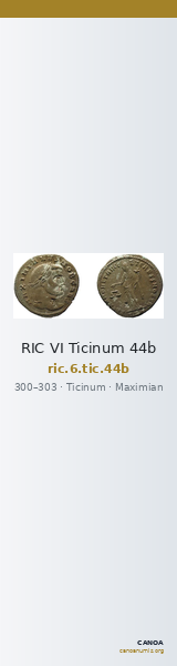 RIC VI Ticinum 44b — CANOA