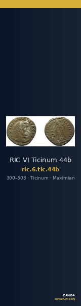 RIC VI Ticinum 44b — CANOA